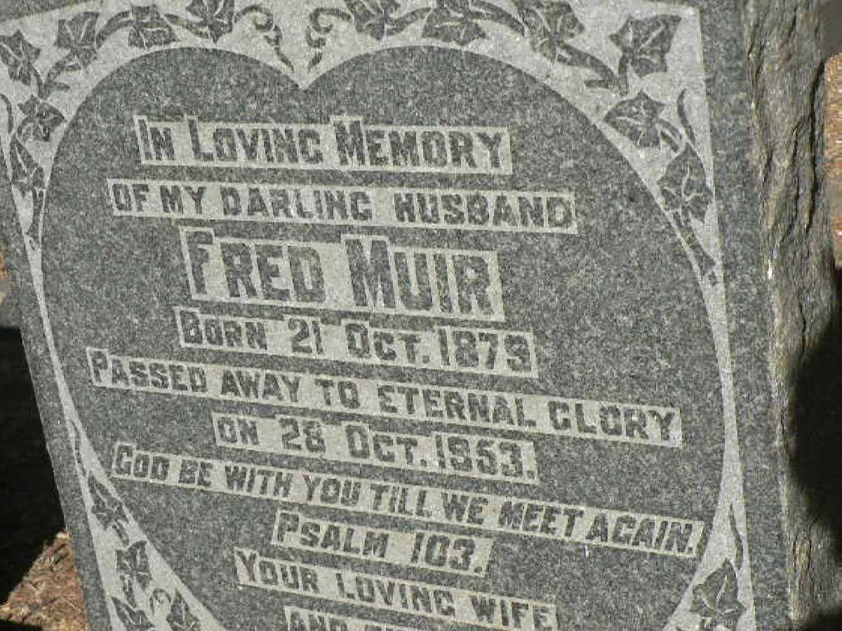 MUIR Fred 1879-1953
