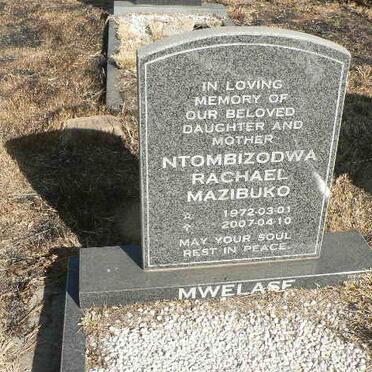 MWELASE Ntombizodwa Rachael Mazibuko 1972-2007