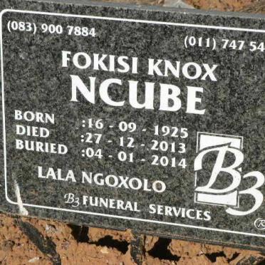 NCUBE Fokisi Knox 1925-2013
