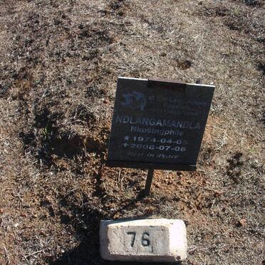 NDLANGAMANDLA Nkosingphile 1974-2008