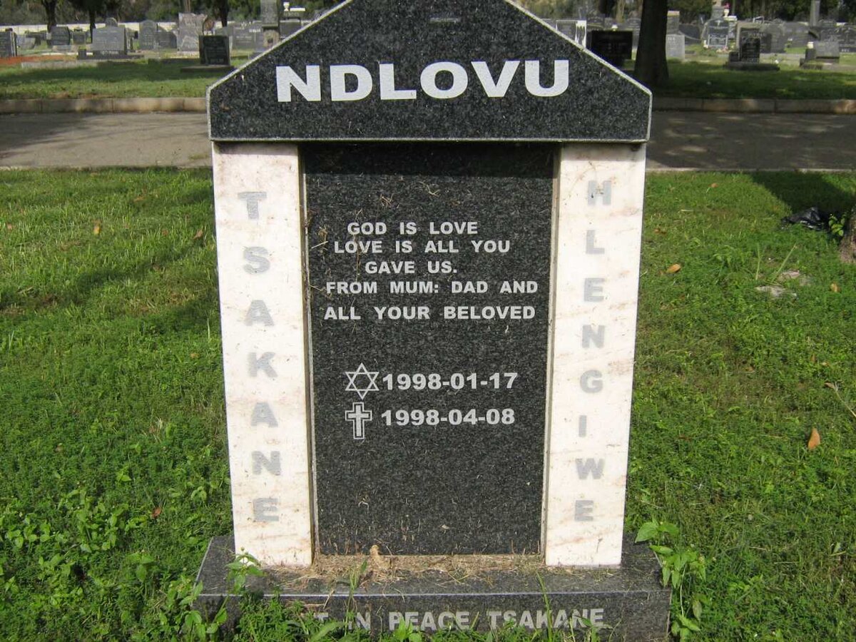 NDLOVU Tsakane Nlengiwe 1998-1998
