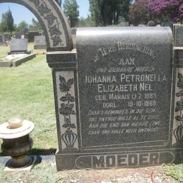 NEL Johanna Petronella Elizabeth nee MARAIS 1883-1968
