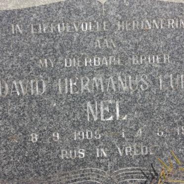 NEL David Hermanus Lukas 1905-1973