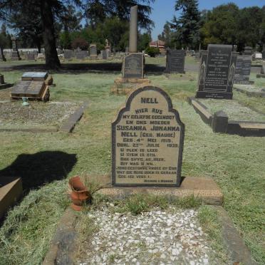 NELL Susanna Johanna nee NAUDE 1915-1935 
