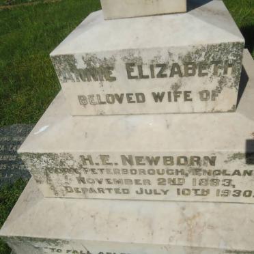 NEWBORN Annie Elizabeth 1883-1930