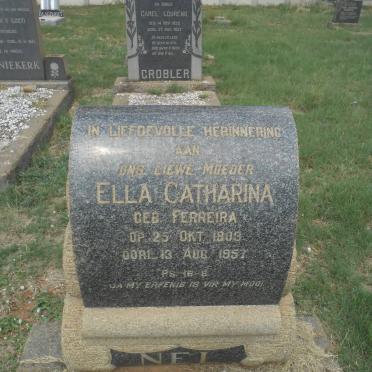 NEL Ella Catharina nee FERREIRA 1903-1957