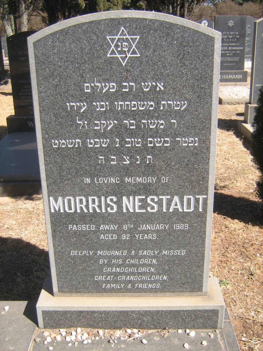 NESTADT Morris -1989