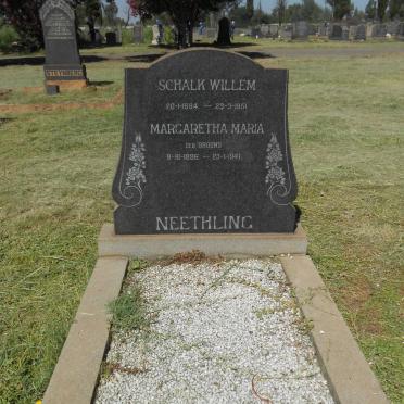 NEETLING Schalk Willem 1884-1954 &amp; Margertha Maria 1896-1941