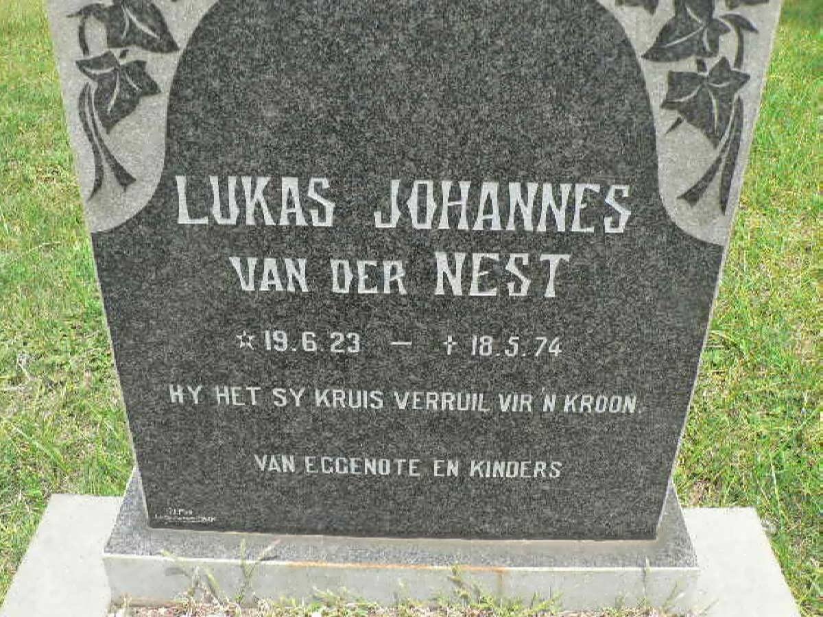 NEST Lukas Johannes, van der 1923-1974