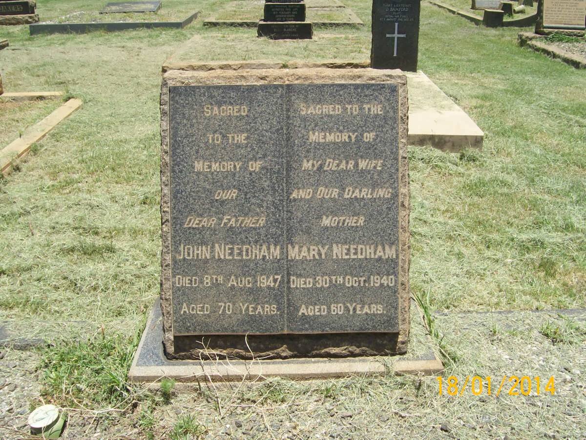 NEEDHAM John -1947 &amp; Mary -1940
