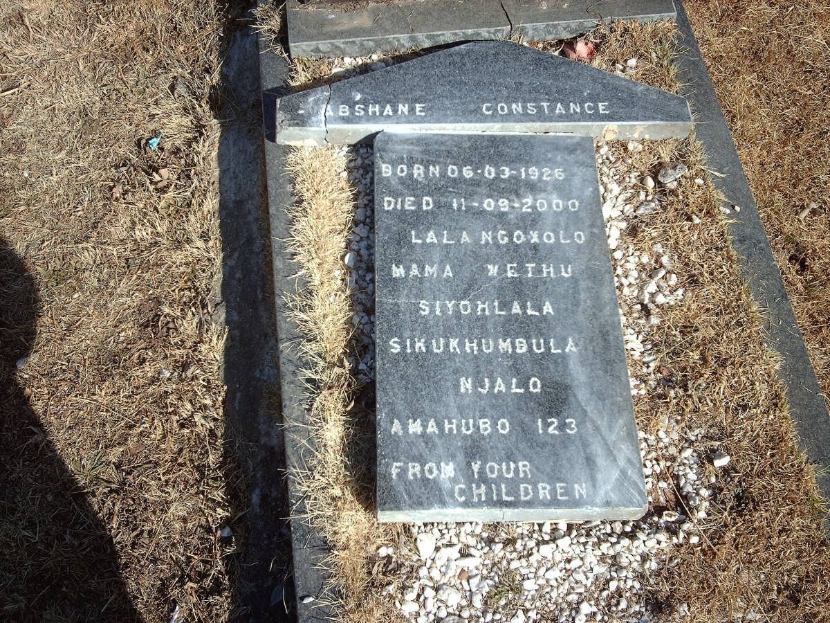 NGUBANE Abshane Constance 1926-2000