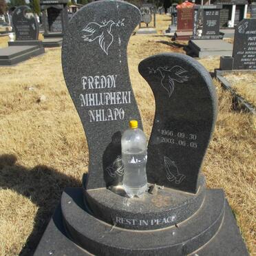 NHLAPO Freddy Mhlupheki 1966-2003
