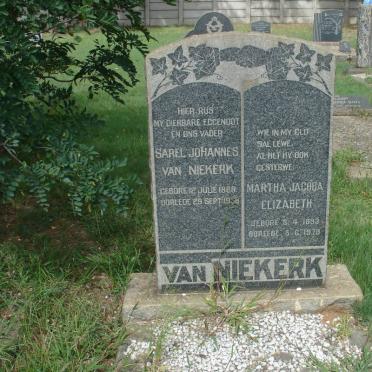 NIEKERK Sarel Johannes, van 1888-1956 &amp; Martha Jacoba Elizabeth 1893-1978