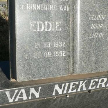 NIEKERK Eddie, van 1932-1992