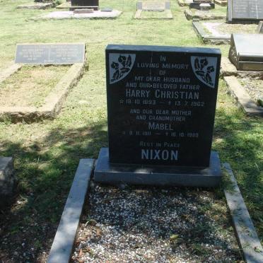 NIXON Harry Christian 1893-1962 &amp; Mabel 1911-1989
