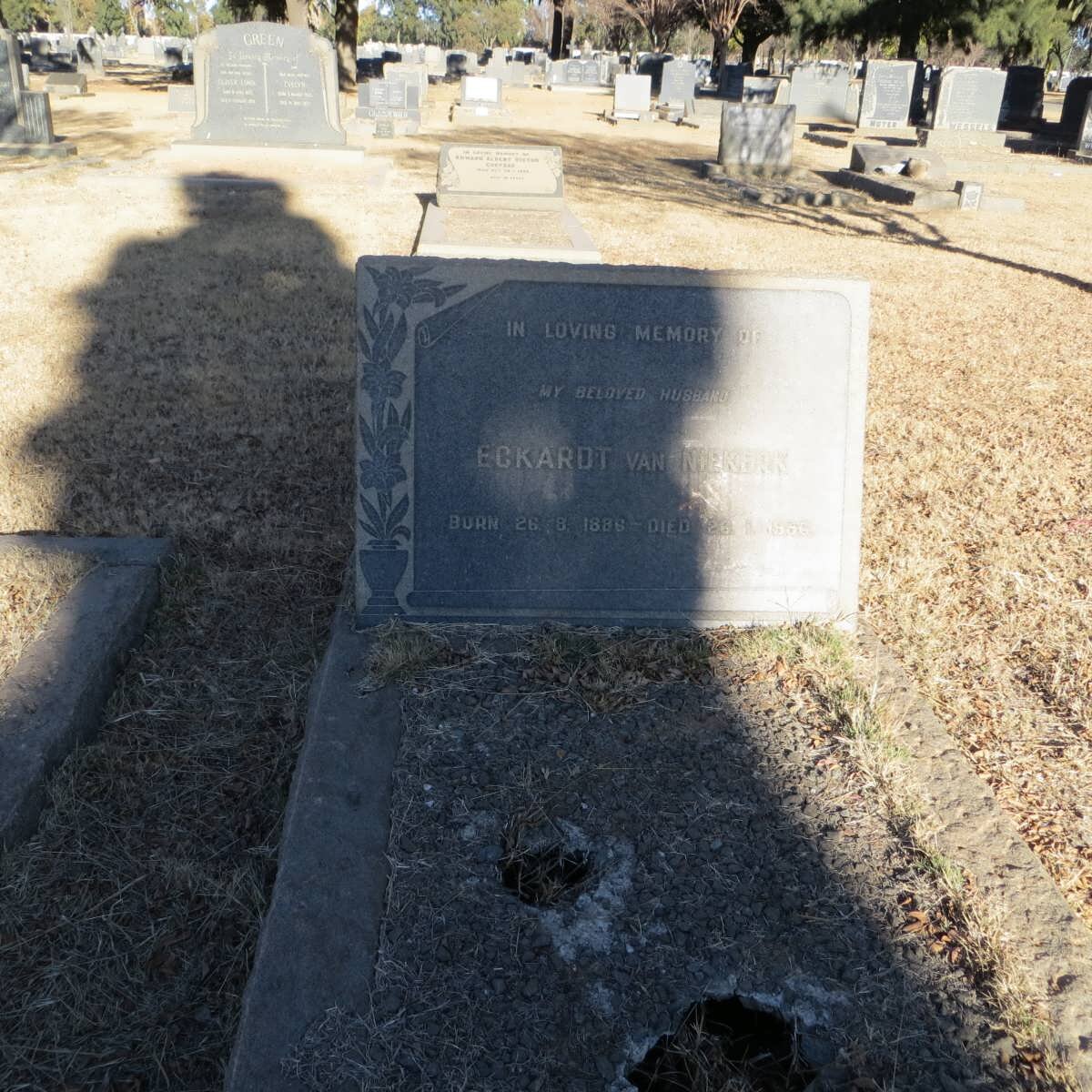 NIEKERK Eckardt, van 1886-196?