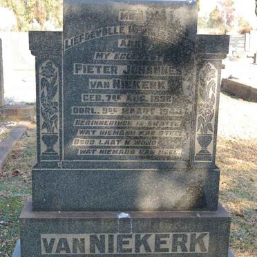 NIEKERK Pieter Johannes, van 1898-1944