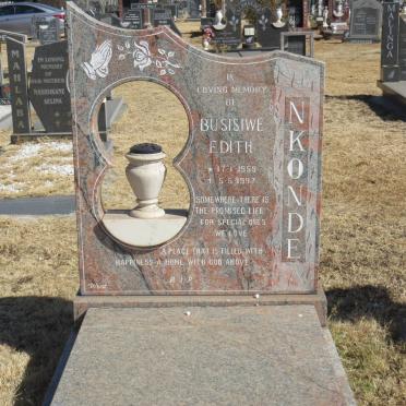 NKONDE Busisiwe Edith 1959-1997