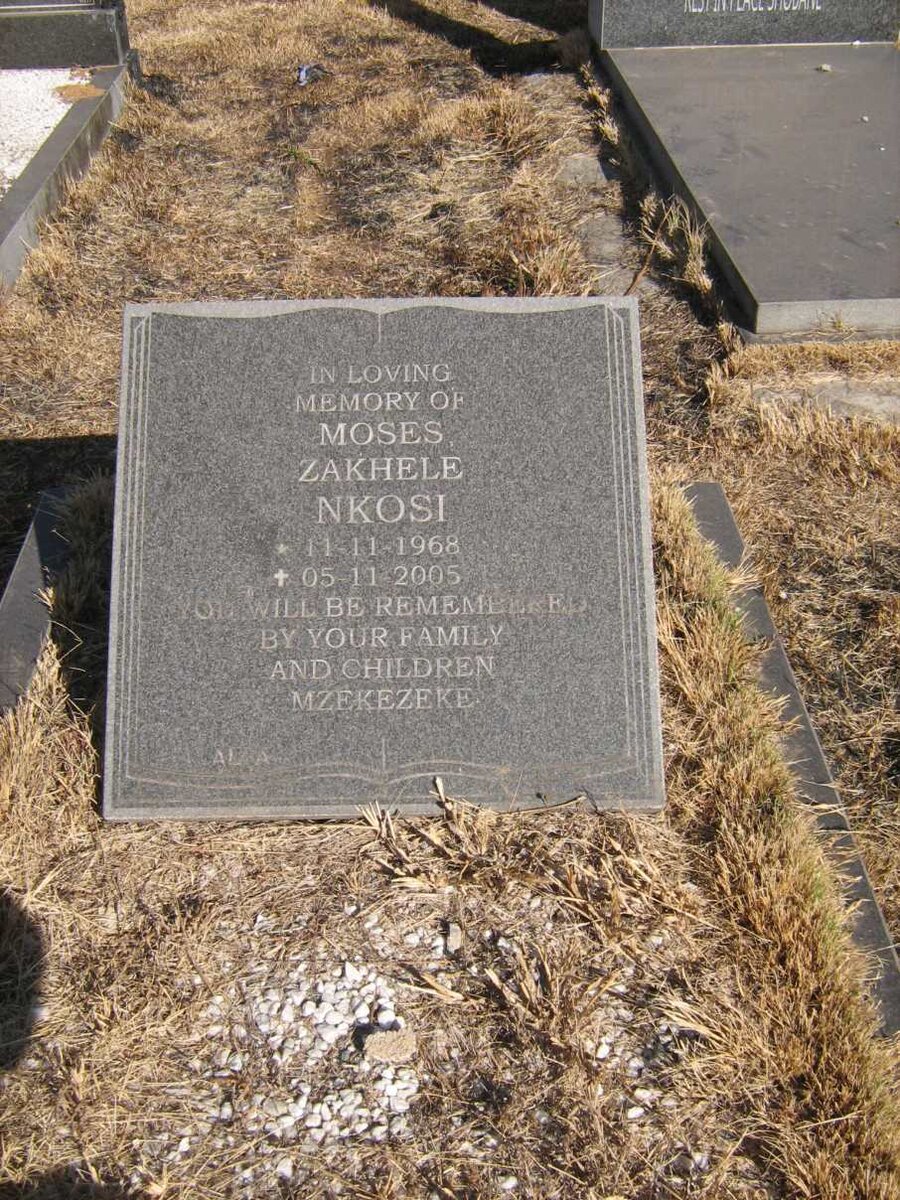 NKOSI Moses Zakhele 1968-2005