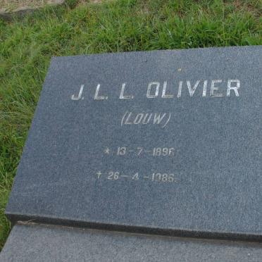 OLIVIER J.L.L. 1896-1986
