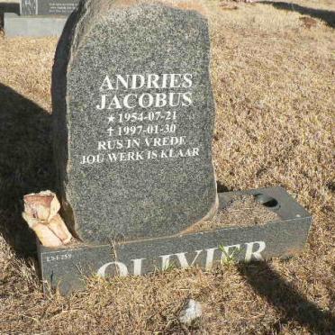 OLIVIER Andries Jacobus 1954-1997