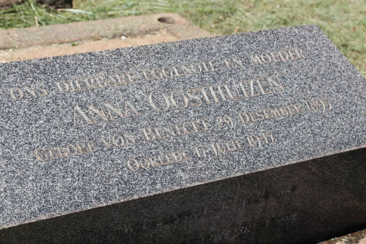 OOSTHUIZEN Anna nee VON BENECKE 1893-1947