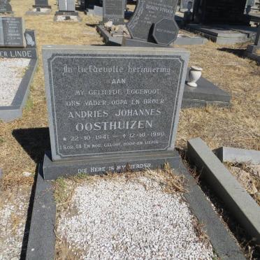 OOSTHUIZEN Andries Johannes 1941-1990