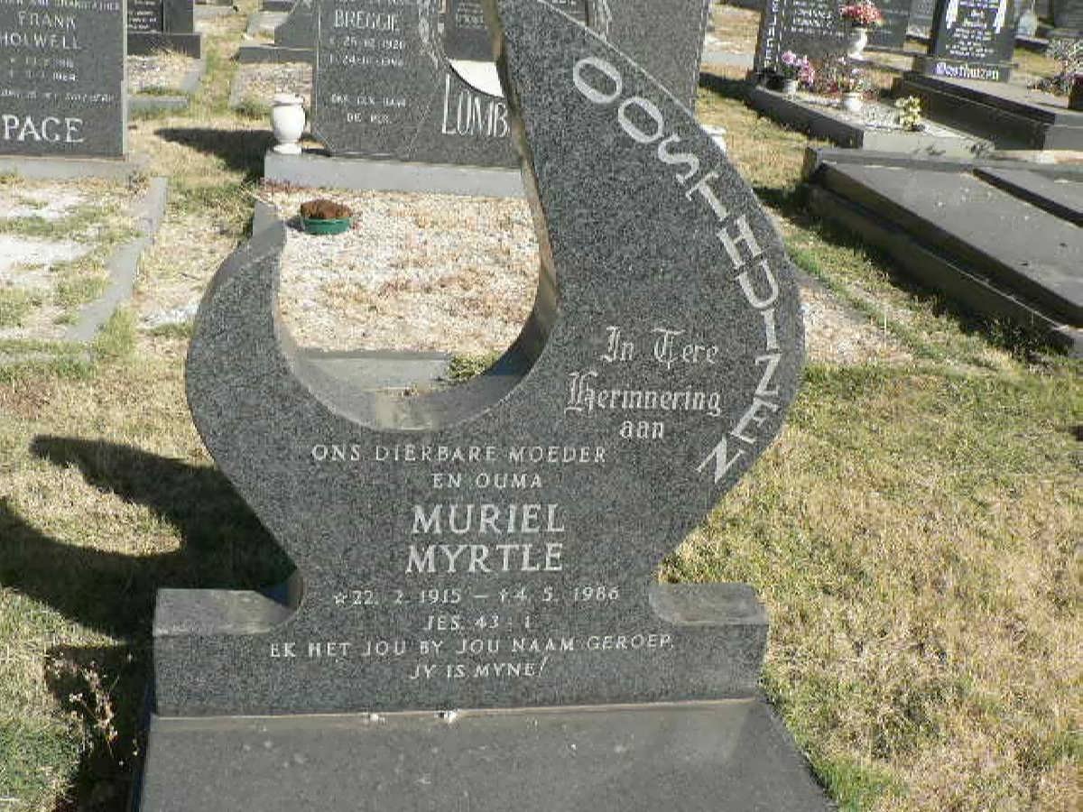 OOSTHUIZEN Muriel Myrtle 1915-1986