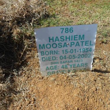 PATEL Hashiem Moosa 1954-2002