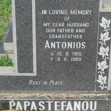 PAPASTEFANOU Antonios 1915-1980