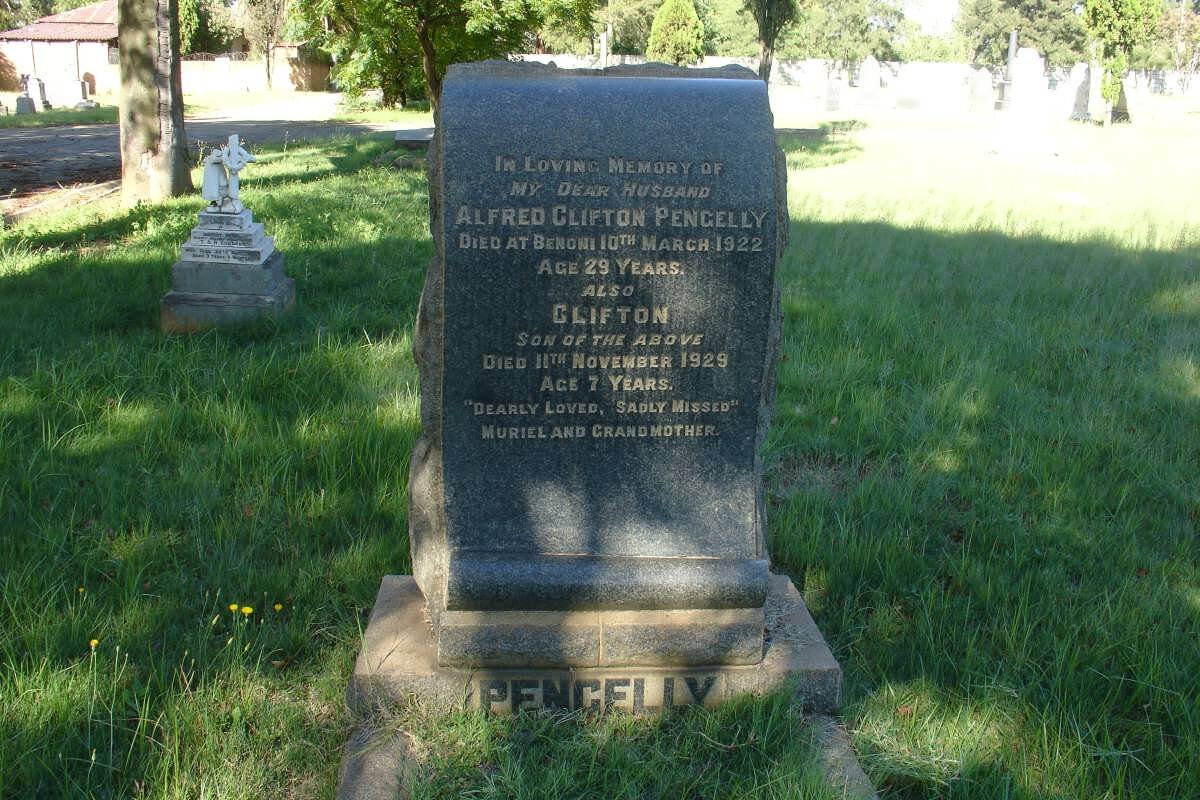 PENGELLY Alfred Clifton -1922 :: PENGELLY Clifton -1929