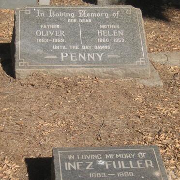 PENNY Oliver 1883-1959 &amp; Helen 1880-1959