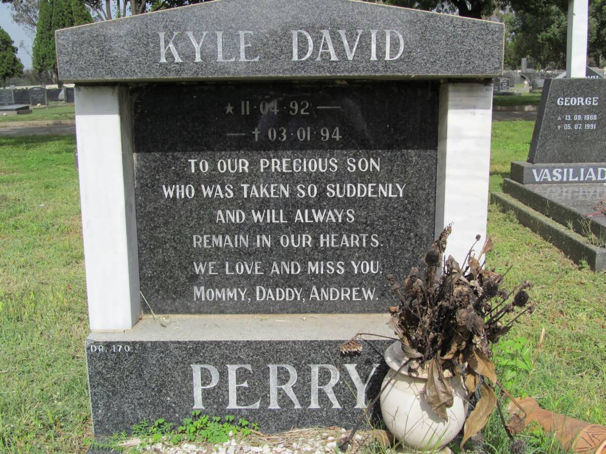 PERRY Kyle David 1992-1994