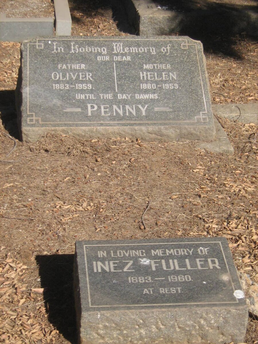 PENNY Oliver 1883-1959 &amp; Helen 1880-1959
