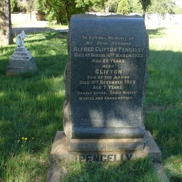 PENGELLY Alfred Clifton -1922 :: PENGELLY Clifton -1929