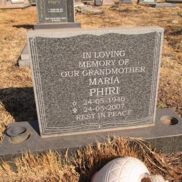 PHIRI Maria 1940-2007