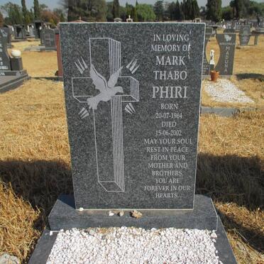 PHIRI Mark Thabo 1964-2002