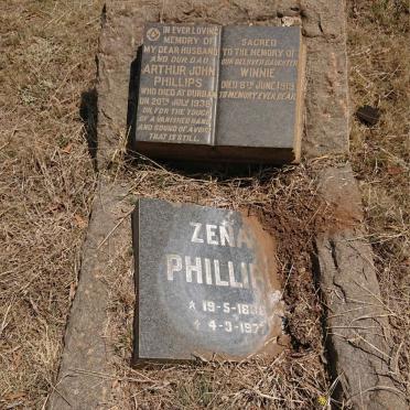 PHILLIPS Arthur John -1938 :: PHILLIPS Zena 1886-1977 :: PHILLIPS Winnie -1919