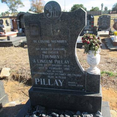 PILLAY A. Lingum 1954-1995