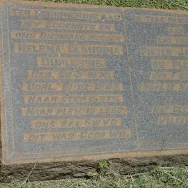 PLESSIS Pieter Jakobus, du 1871-1951 &amp; Helena Claudina 1879-1945