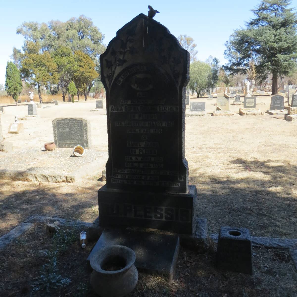 PLESSIS Sarel Jacob, du -1932 &amp; Anna Sophia Susanna Elizabeth JOOSTE 18??-1934