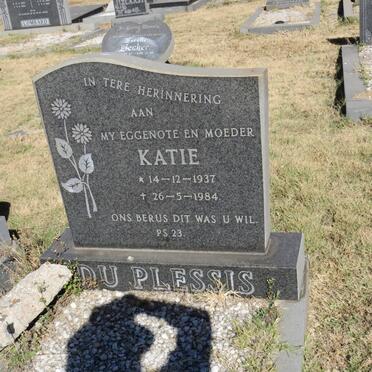 PLESSIS Katie, du 1937-1984