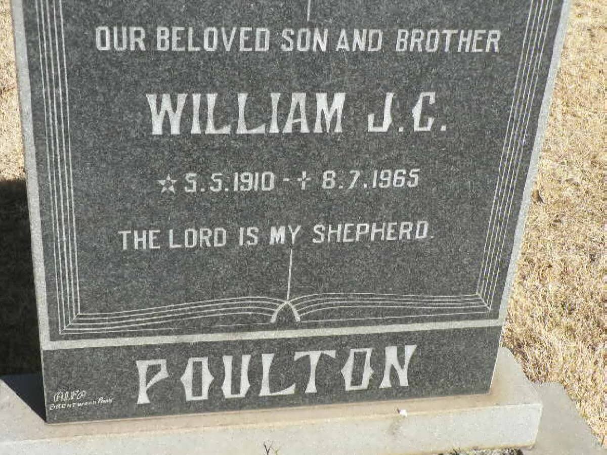 POULTON William J.C. 1910-1965