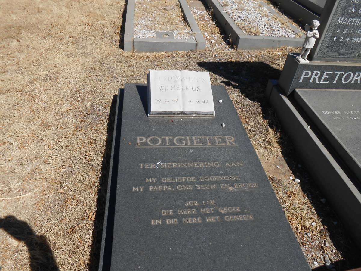 POTGIETER Ferdinandus Wilhelmus 1948-1983