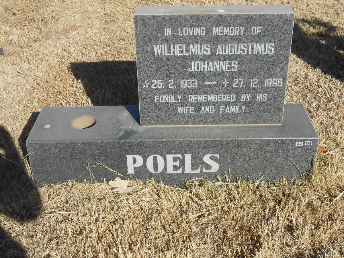 POELS Wilhelmus Augustinus Johannes 1933-1998