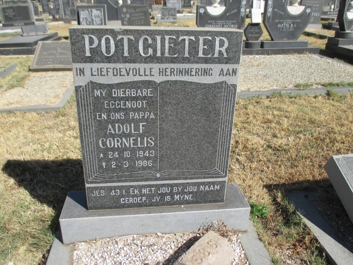 POTGIETER Adolf Cornelis 1943-1986