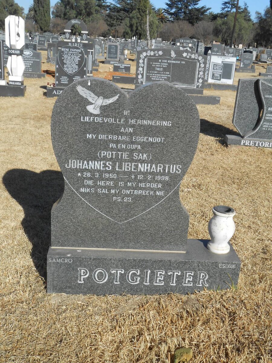 POTGIETER Johannes Libenhartus 1950-1998