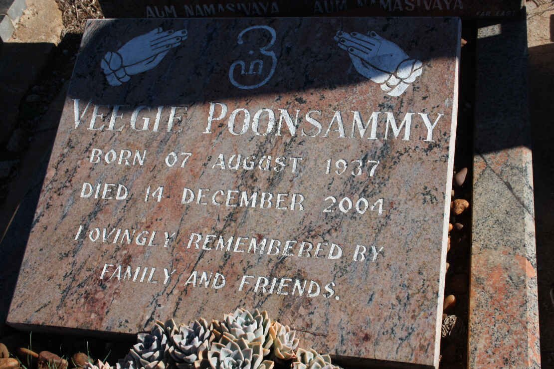 POONSAMMY Veegie 1937-2004