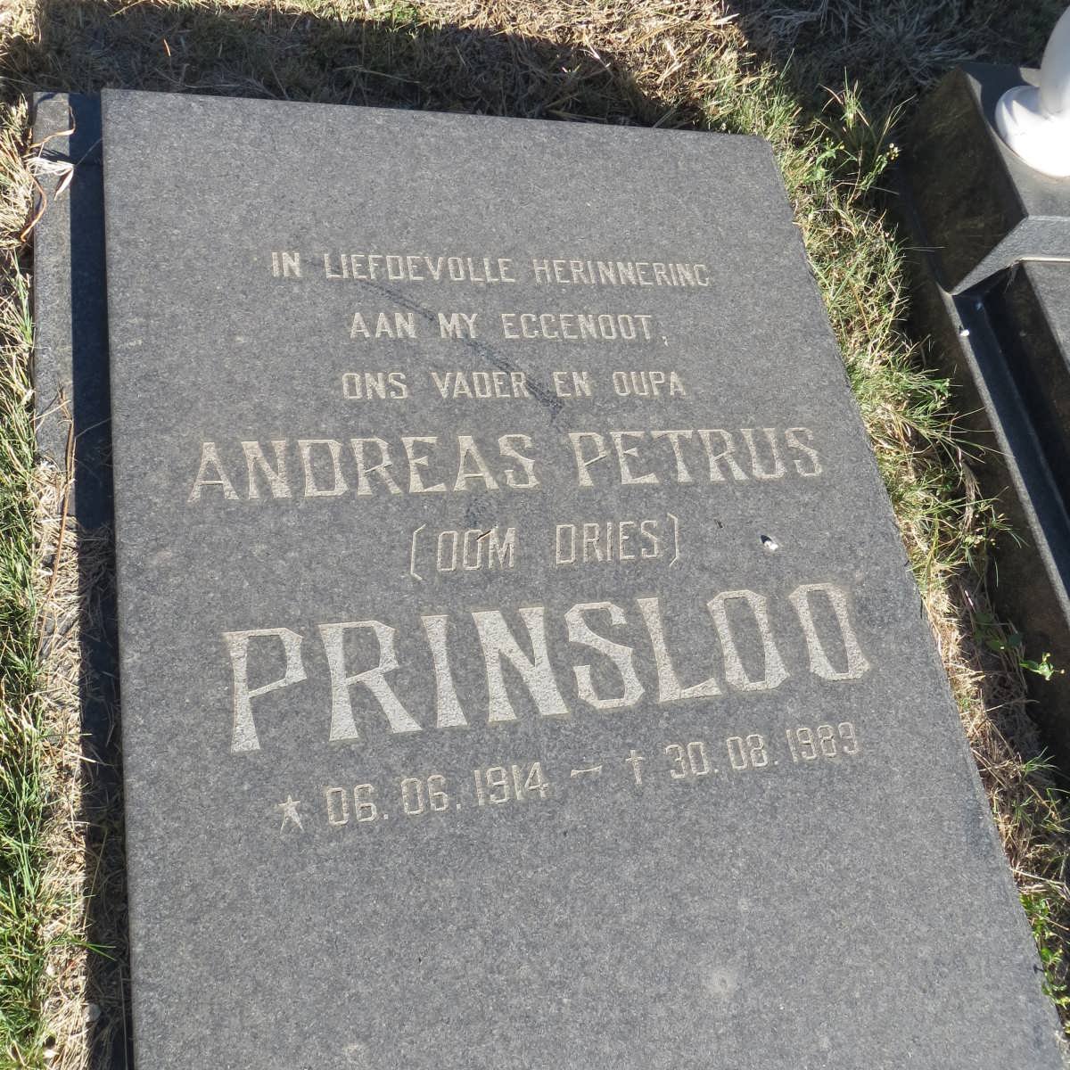 PRINSLOO Andreas Petrus 1914-1989