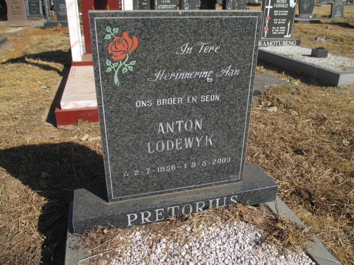 PRETORIUS Anton Lodewyk 1956-2003